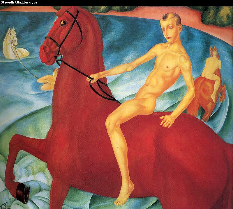 Petrov-Vodkin, Kozma Bathing the Red Horse